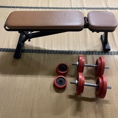 ダンベル40kg インクラインベンチ