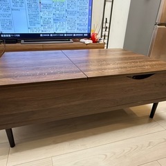 お話中🙏🏻ニトリ センターテーブル（リフティ 3CN MBR） 