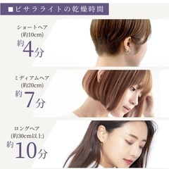 【未開封】BISARA Light(ビサラライト)ハンズフリースタンドドライヤーの画像