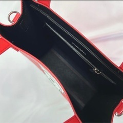 新品未使用！Marc tetroマークテトロ2waysバッグホワイトテリア レッドの画像