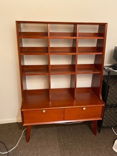 マホガニー調 飾り棚