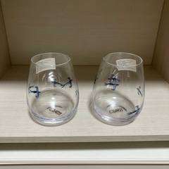 スタジオクリップ 鳥 グラス 2個セット