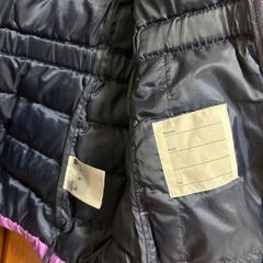 【美品】ユニクロ　110センチ　紫ダウンの画像