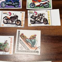 ★郵送可能★　バイク切手50枚の画像