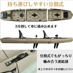 中古3分割足漕ぎカヤック 