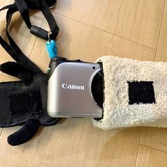 ひつじのショーンにすっぽり入ったデジカメ Power Shot A2200 メモリーカード付の画像