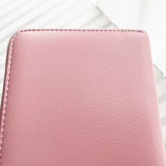【未使用品】管理番号：G-13 　シンプルでかわいい♪　レザー財布 ファスナー開閉 レディース　20cm ×10cm 厚み3cmの画像