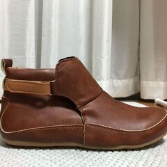 【未使用品】管理番号：D-29-2  サイズ24.5 ブラウン ショートブーツの画像