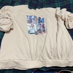 【断捨離】袖くしゃっが可愛い🧡丈短めの生地厚めの半袖の画像