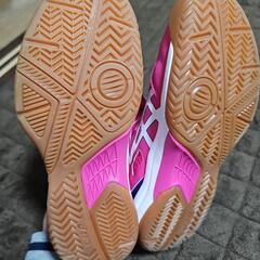 アシックス　25.0cm バドミントンシューズ 中古　美品の画像