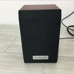 ELECOM エレコム ms-w02ch 小さな木のスピーカー　チェリーウッド / コンパクト サブウーファー オーディオ機器の画像