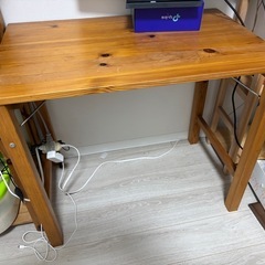 無印　パソコン　作業台　テーブル　折りたたみし