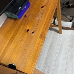 無印　パソコン　作業台　テーブル　折りたたみしの画像