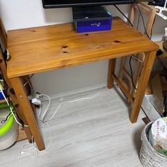 無印　パソコン　作業台　テーブル　折りたたみしの画像