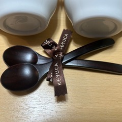 新品🌸KEYUCAケユカ ホワイト カップ＆スプーンの画像