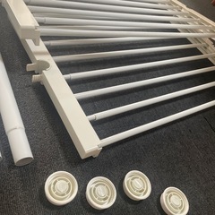 洗濯機ラック　突っ張り棒の画像