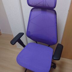 STYRSPEL スティルスペル ゲーミングチェア，パープル