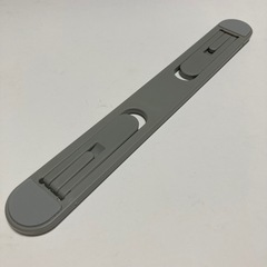 ノートパソコンスタンド 折りたたみ式  ノートパソコン冷却スタンド  ライザー キーボードライザー 角度調整可能 人間工学に基づいた 持ち運び便利 両面テープ固定 グレー 10~15.6インチのノートパソコンに対応の画像