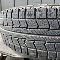 14インチ鉄ホイールの1本(廃タイヤ付き）　中古品の画像