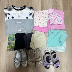 春夏用子ども服　女の子／女児服100〜110サイズ　計13点の画像