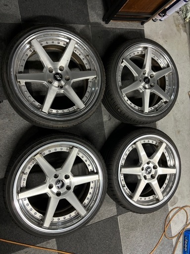 ワークジーストST1 19インチ8.5j9.5j 114.3 5穴バリ山 (らんめい