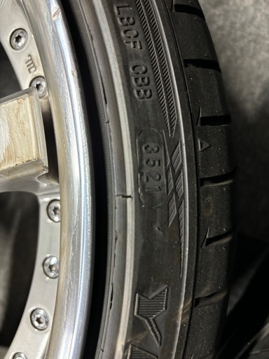 ワークジーストST1 19インチ8.5j9.5j 114.3 5穴バリ山 (らんめい