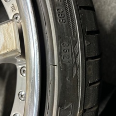 ワーク　ジースト　ST1 19インチ　8.5j9.5j 114.3 5穴　バリ山の画像