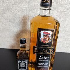 在庫処分 ブラッククリア 700ml ＆ ジャックダニエル ミニ...