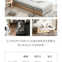 ソファーベッドの画像