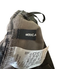 【AMERICAN HOLIC 】 グレー チェック柄 スラックスの画像