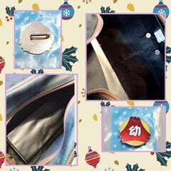 幼稚園バッグ とバッチ　不ニ幼稚園（ふじようちえん）　カバン　　幼稚園バッチの画像