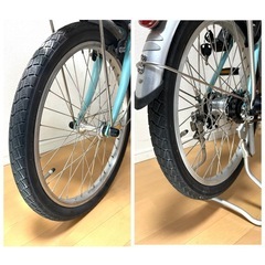 電動自転車　ほぼ新品　軽量モデル　パナソニック　ビビL 20インチ 2022年 の画像