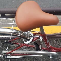◆リユース自転車・ブリヂストン・26インチ・LEDオートライト・レッドの画像