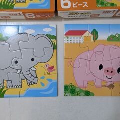 くもんパズル 　STEP１・２・３ (どうぶつ)　３点セット　幼児教材　№１の画像