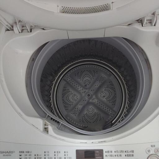 中古 7.0kg 全自動洗濯機 シャープ ES-KS70V-W 2020年製 簡易