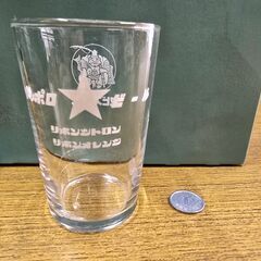レトロ　企業ロゴ入りグラス　エビスなどの画像