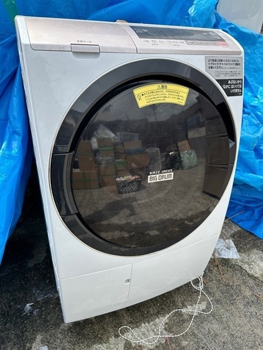 ※ジャンク品　2019年 日立ドラム洗濯機 6/11kg ビックドラム　中古 乾燥 HITACHI BD-SV110CL