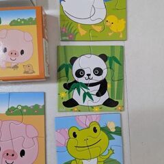 くもんパズル 　STEP１・２・３ (どうぶつ)　３点セット　幼児教材　№１の画像