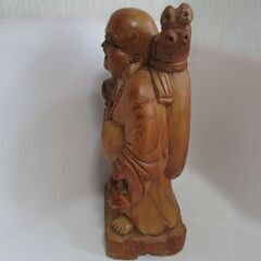 木彫り布袋様の画像