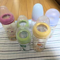 プラスチック製哺乳瓶6本セット