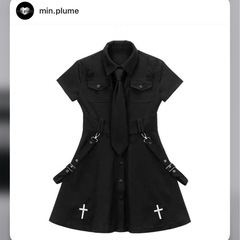 黒ワンピースの画像