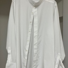 ウイングカラーシャツ　白　結婚式　新郎