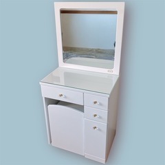 【美品！】ドレッサー　多収納　化粧台　椅子付き　
