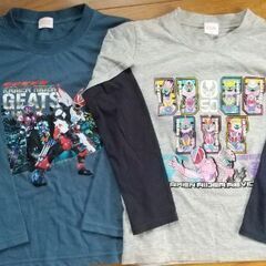 120cm 仮面ライダーギーツ&リバイス長袖T シャツ２枚セット✨