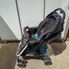 GRACO ベビーカー水玉模様ブラックバギー大容量 (369) 尾張旭の