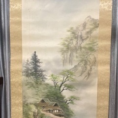 掛け軸　画と書