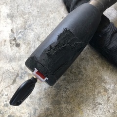 Unicar バイクワイヤーロック ブラック盗難防止ロックゴリラ 盗難防止 ゴジラロックの画像