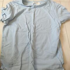 GU　水色　Tシャツ　Мサイズ　ウェス