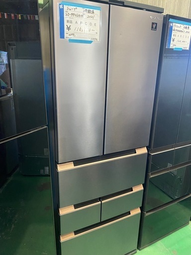 冷蔵庫,6ドア,SHARP,激安,美品 (ripurei758) 中島のキッチン家電