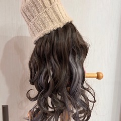 新品　ニット帽付ウィッグの画像